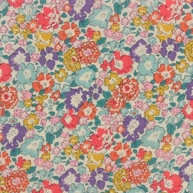 Tessuto popeline di cotone Liberty Michelle