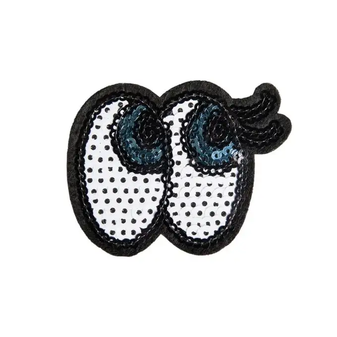 Toppe termoadesive occhi con paillettes