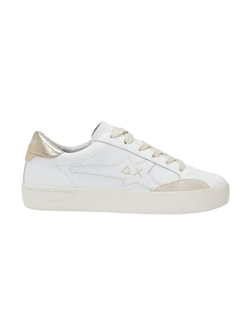 SUN68 Women's Sneaker Katy Leather Z35225 0143 White