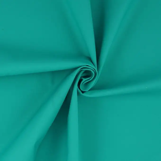 Tessuto raso cotone tinta unita verde acqua