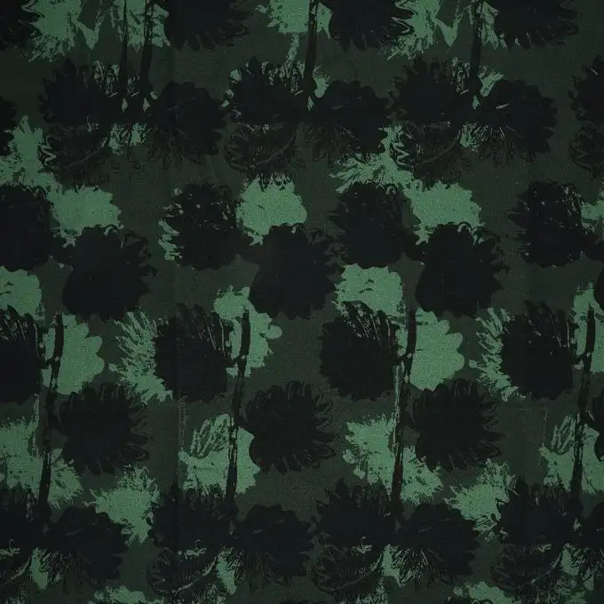 Tessuto bachette lampone verde