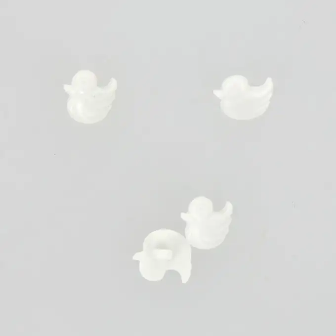 bottoni a forma di anatra bianca 15 mm