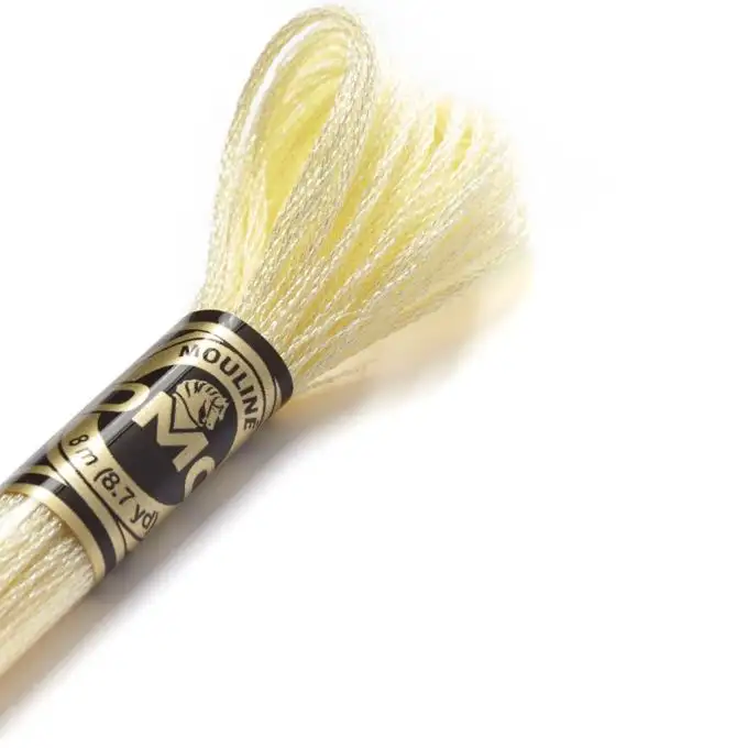 Fil metallizzato mouliné 8 m giallo