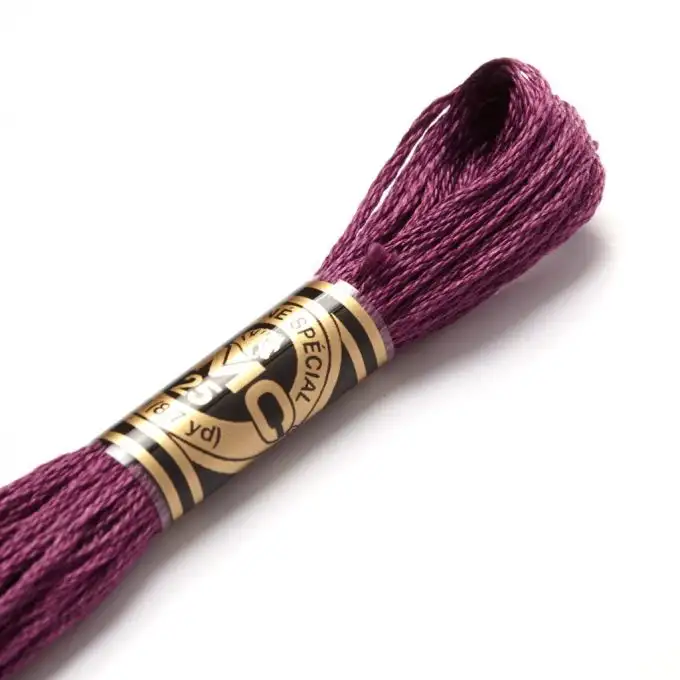 Filato mouliné da ricamo tonalità rosa-viola COL 3834