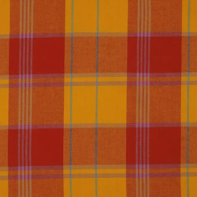Tessuto madras arancione