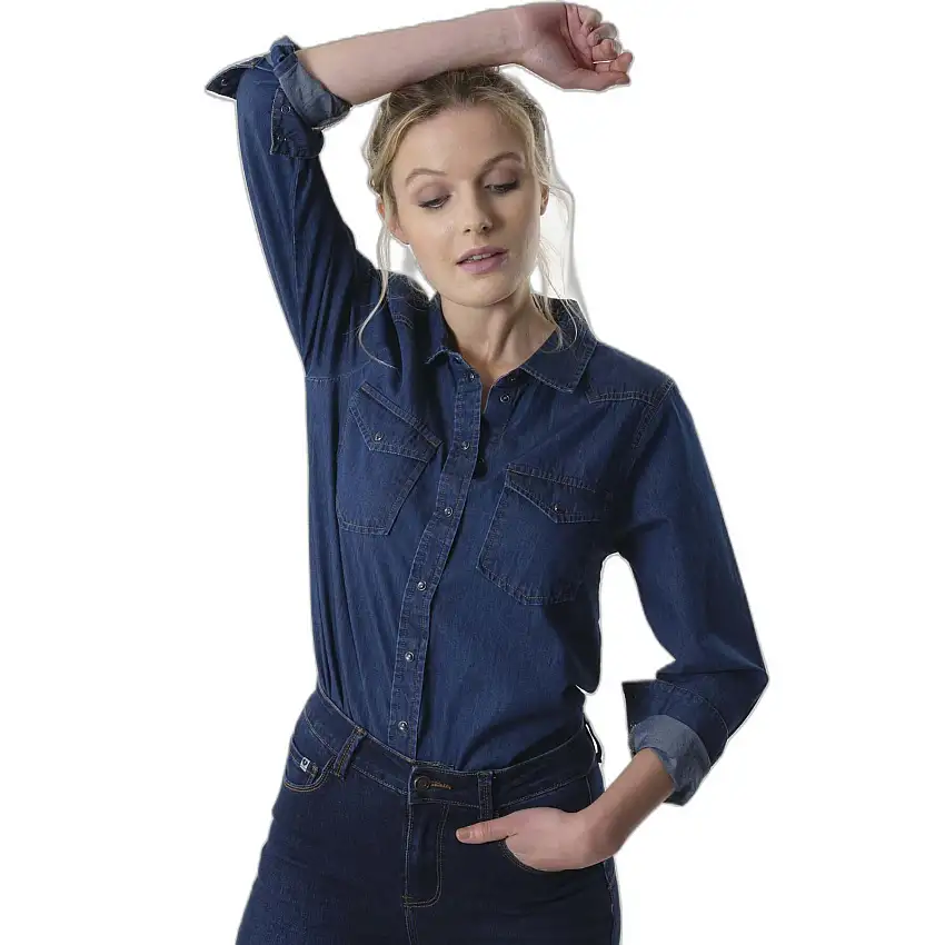 Giacca di jeans da donna Deeluxe Celeste