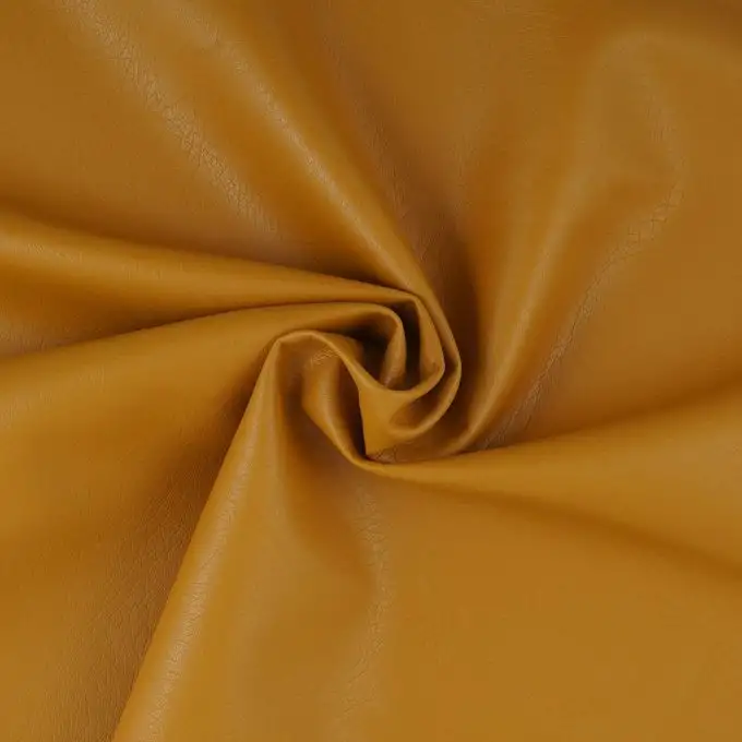 Tessuto similpelle ocra