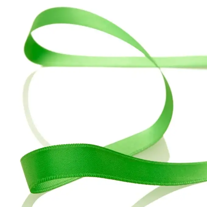 Nastro raso doppio faccia - Verde medio