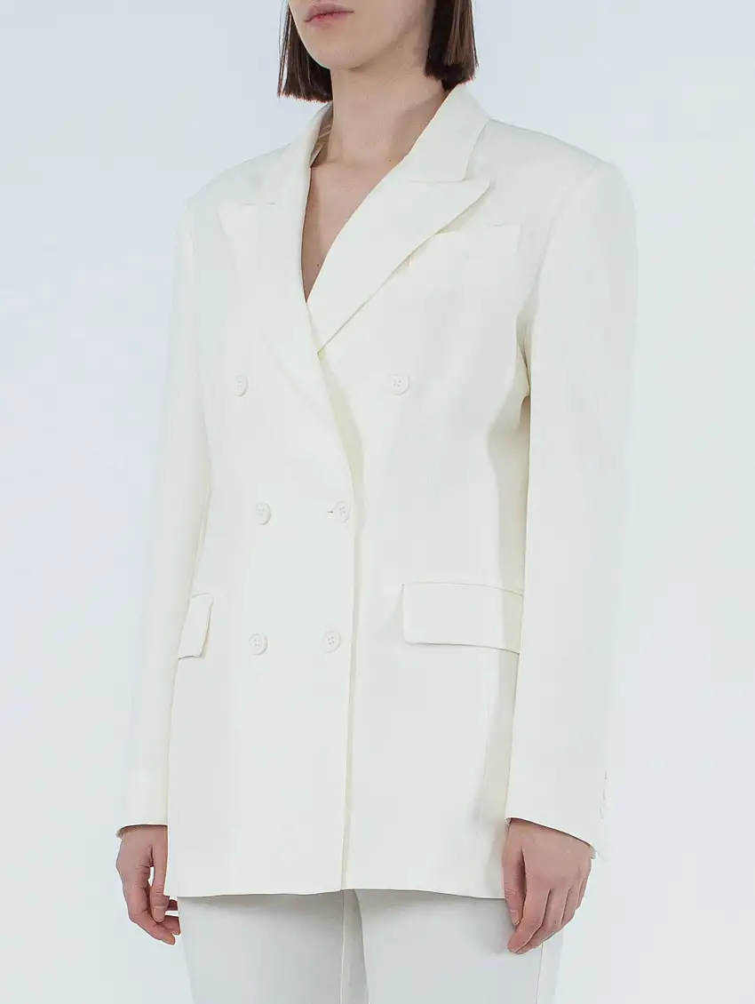 Blazer Doppiopetto Panna