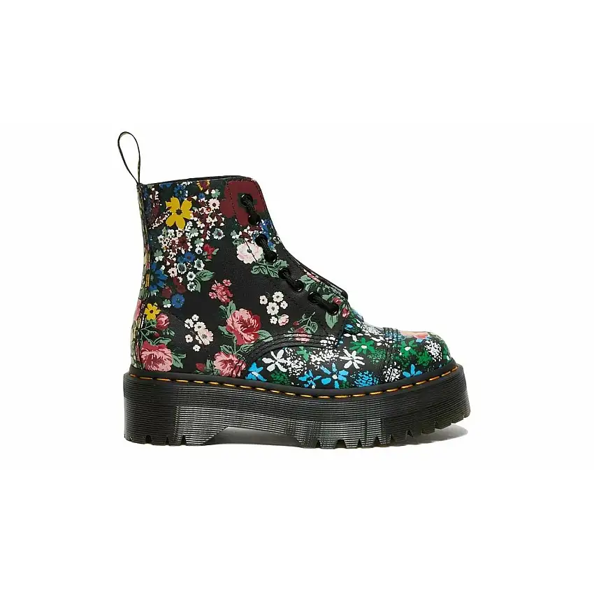 Stivaletti da donna Dr Martens Sinclair Floral Mach Up Platform