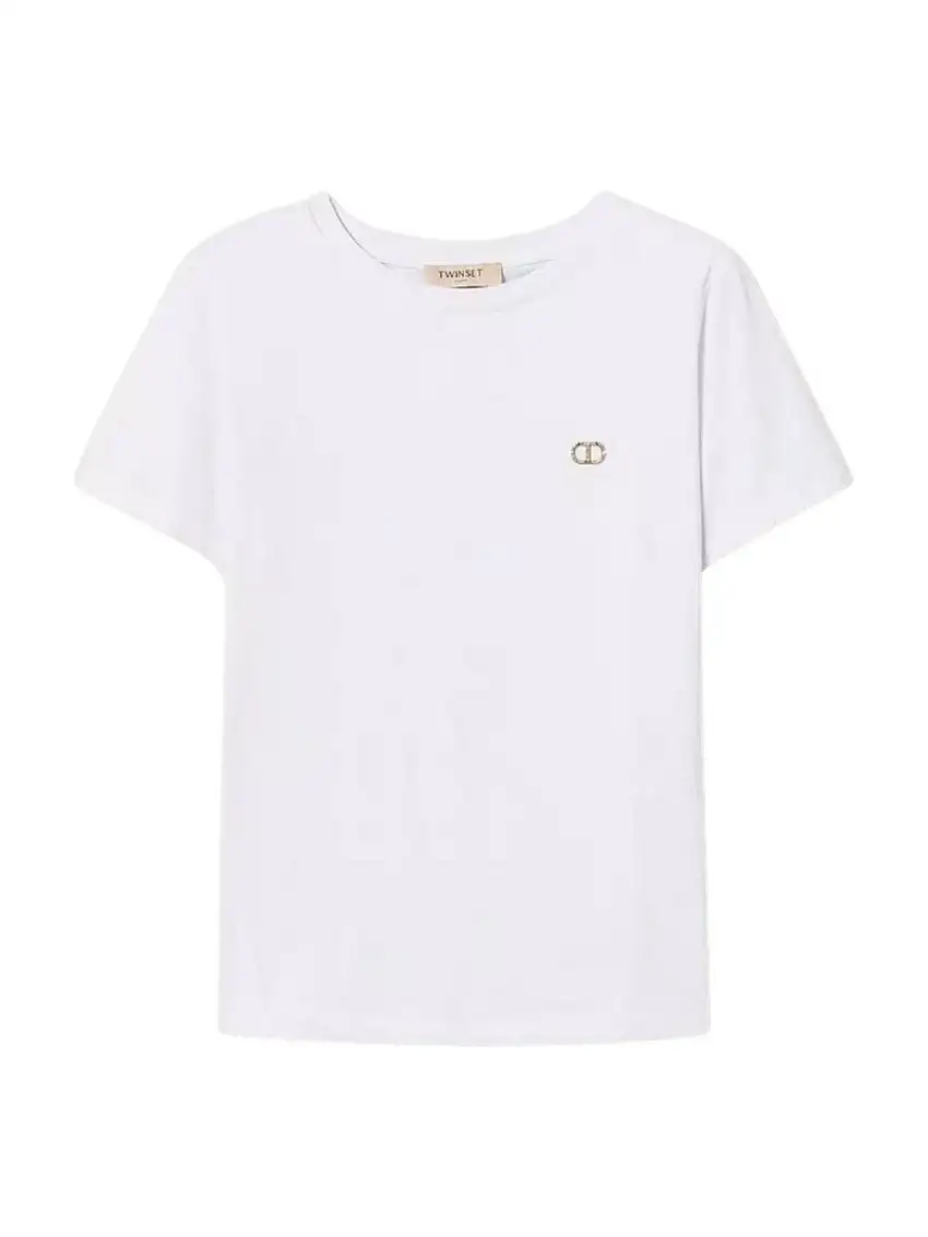 TWINSET Women's T-shirt 251TT2040 00001 White