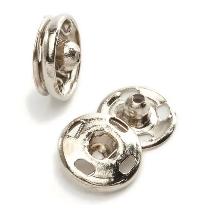 bottoni a pressione nichelati n° 9