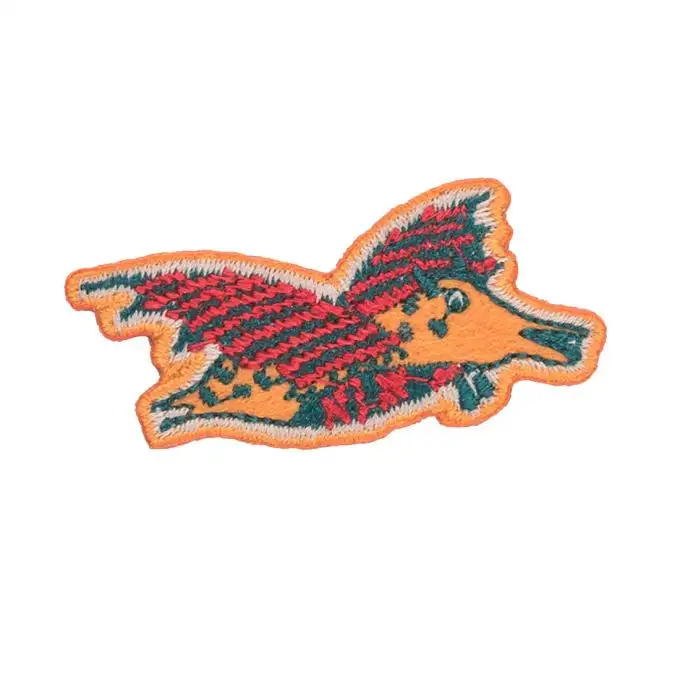 Ecusson dinosauro arancione