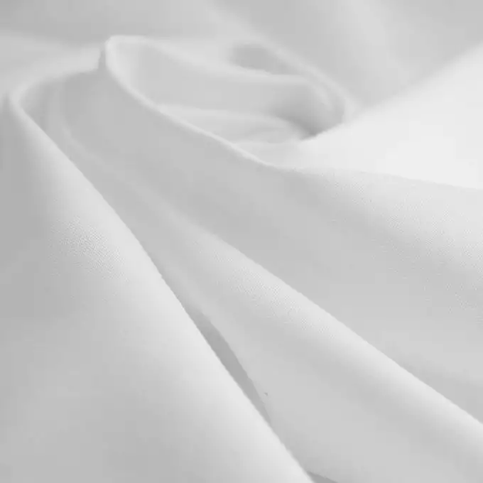 Tessuto cotone tinta unita Cristina bianco