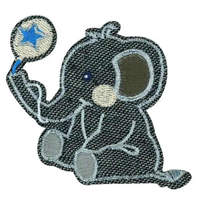 Distintivo elefante blu