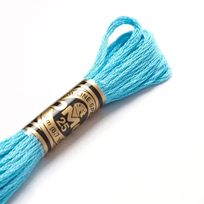 Filo mouliné da ricamo - Toni blu - COL 3846