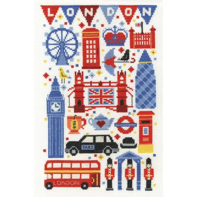 Kit punto croce curiosità londinesi