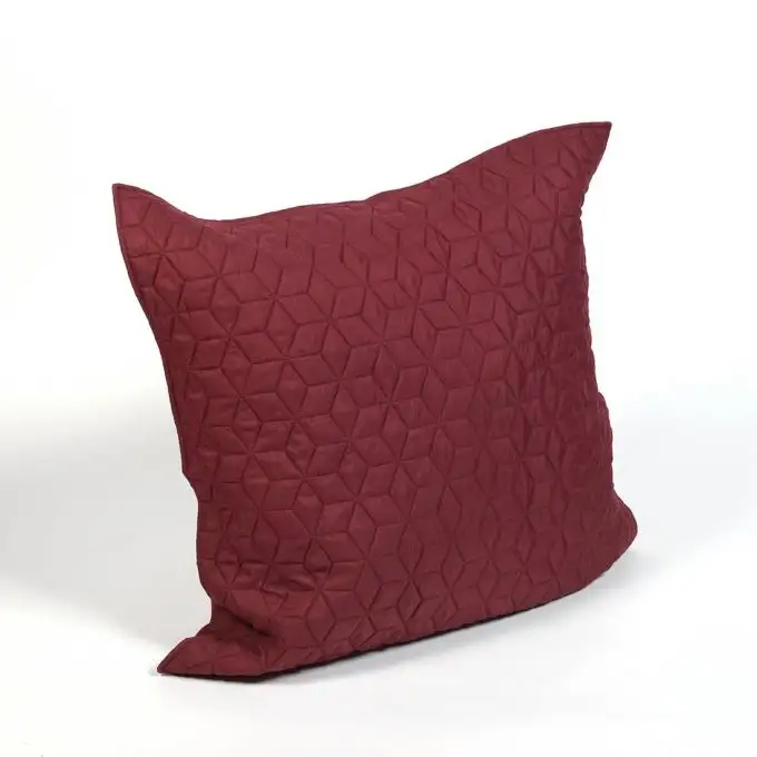 Federa cuscino stella bordeaux