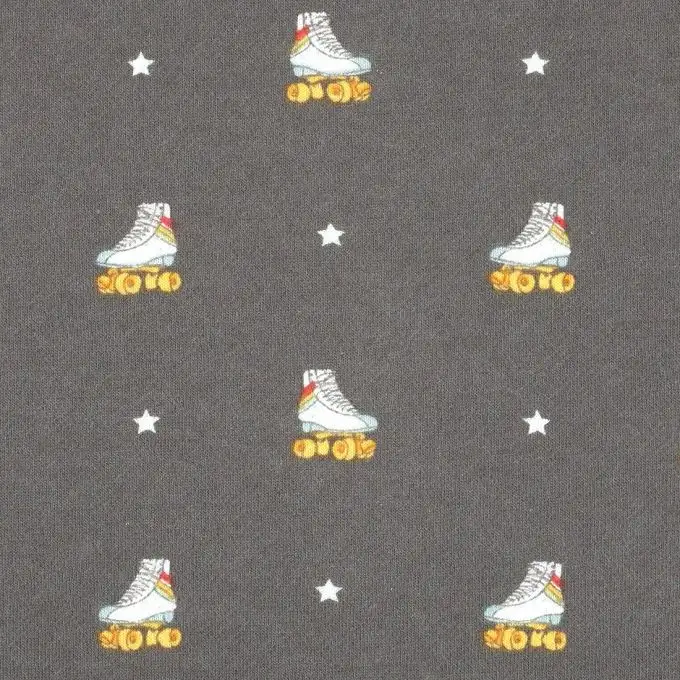 Tessuto felpato felpa rulli grigio scuro