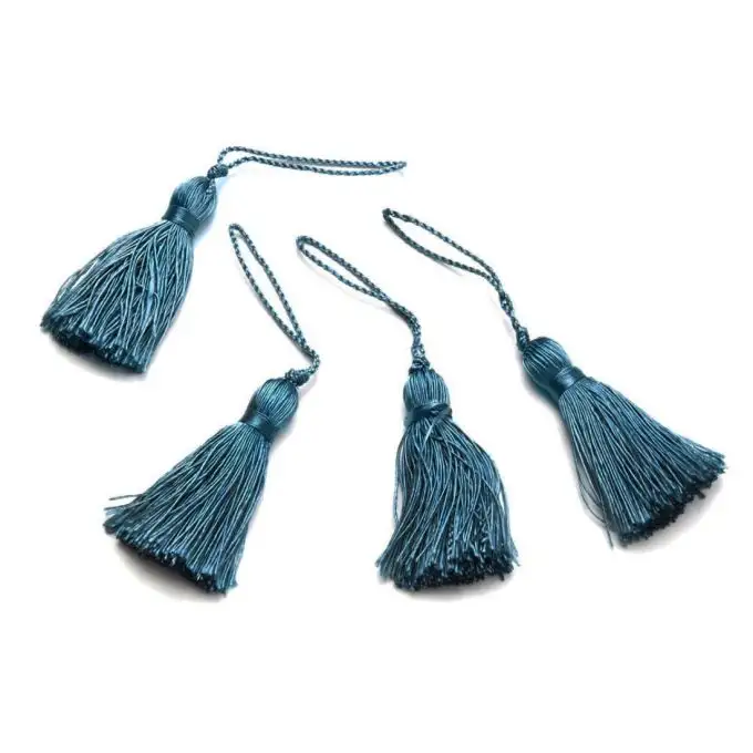 Pompon blu anatra brillanti