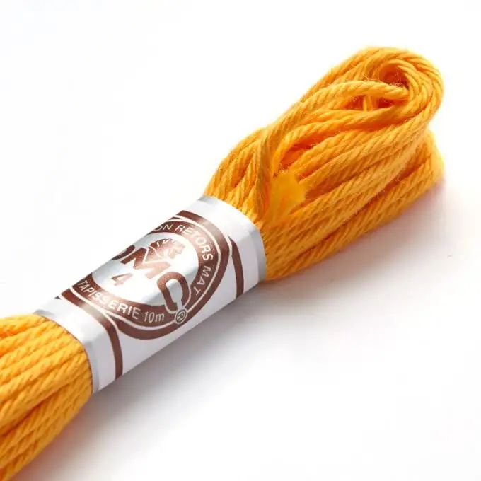 Filo da ricamo ritorto opaco giallo arancione - COL 2741