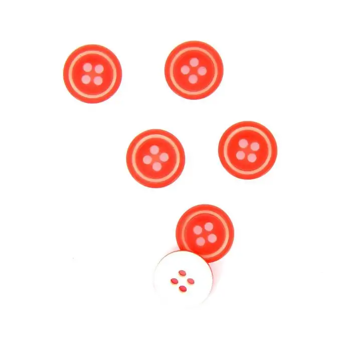 bottoni rossi e bianchi 14 mm