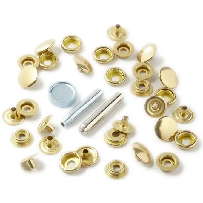 bottoni a pressione 14 mm dorato