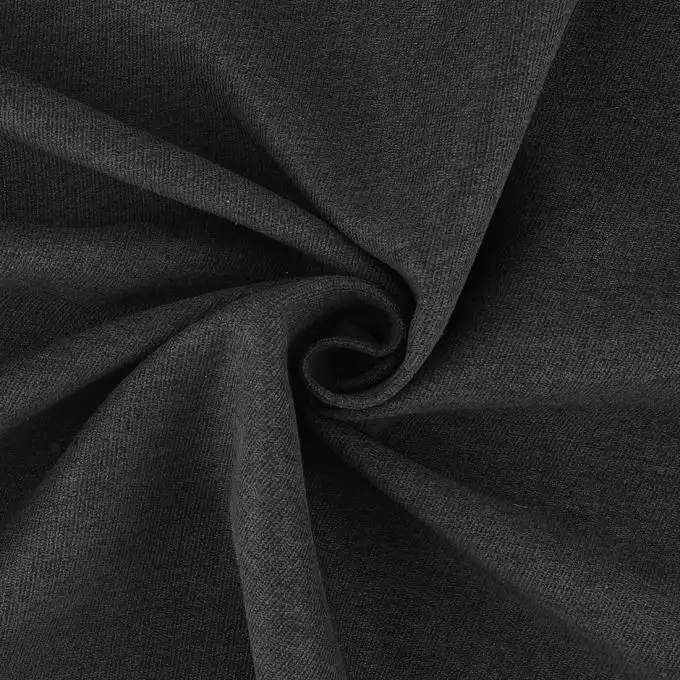 Tessuto twill effetto velluto grigio antracite