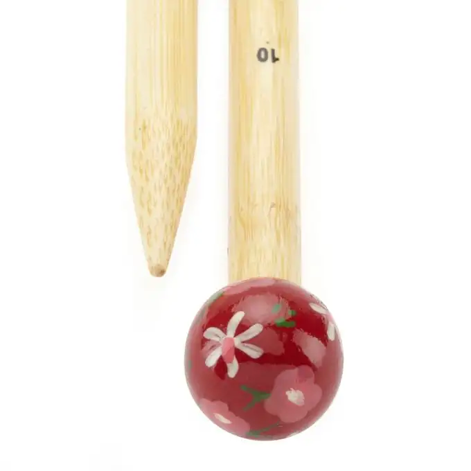 Aghi per maglieria in bambù 40 cm n°10