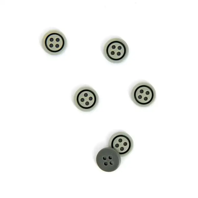 bottoni colorati rotondi grigi 10 mm