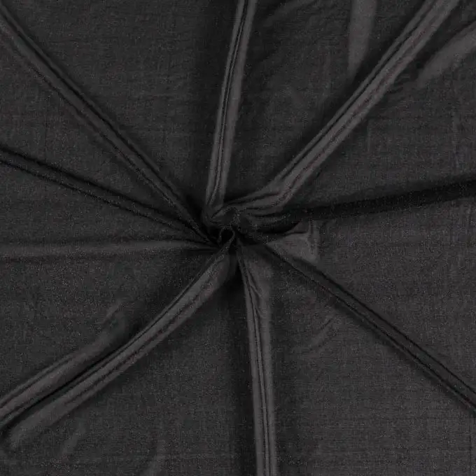 Tessuto jersey metallo nero
