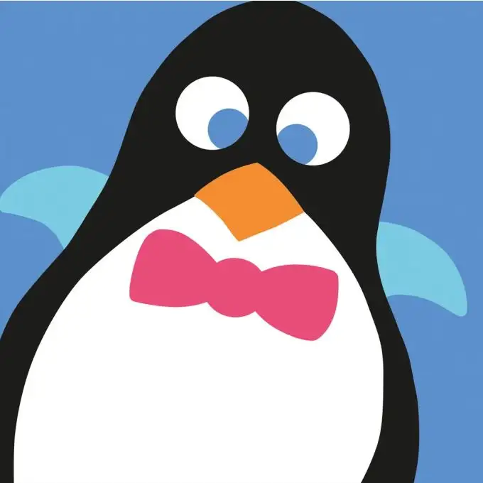 Kit tela grandi fori pinguino