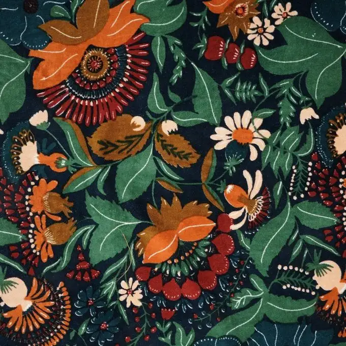 Velluto floreale multicolore