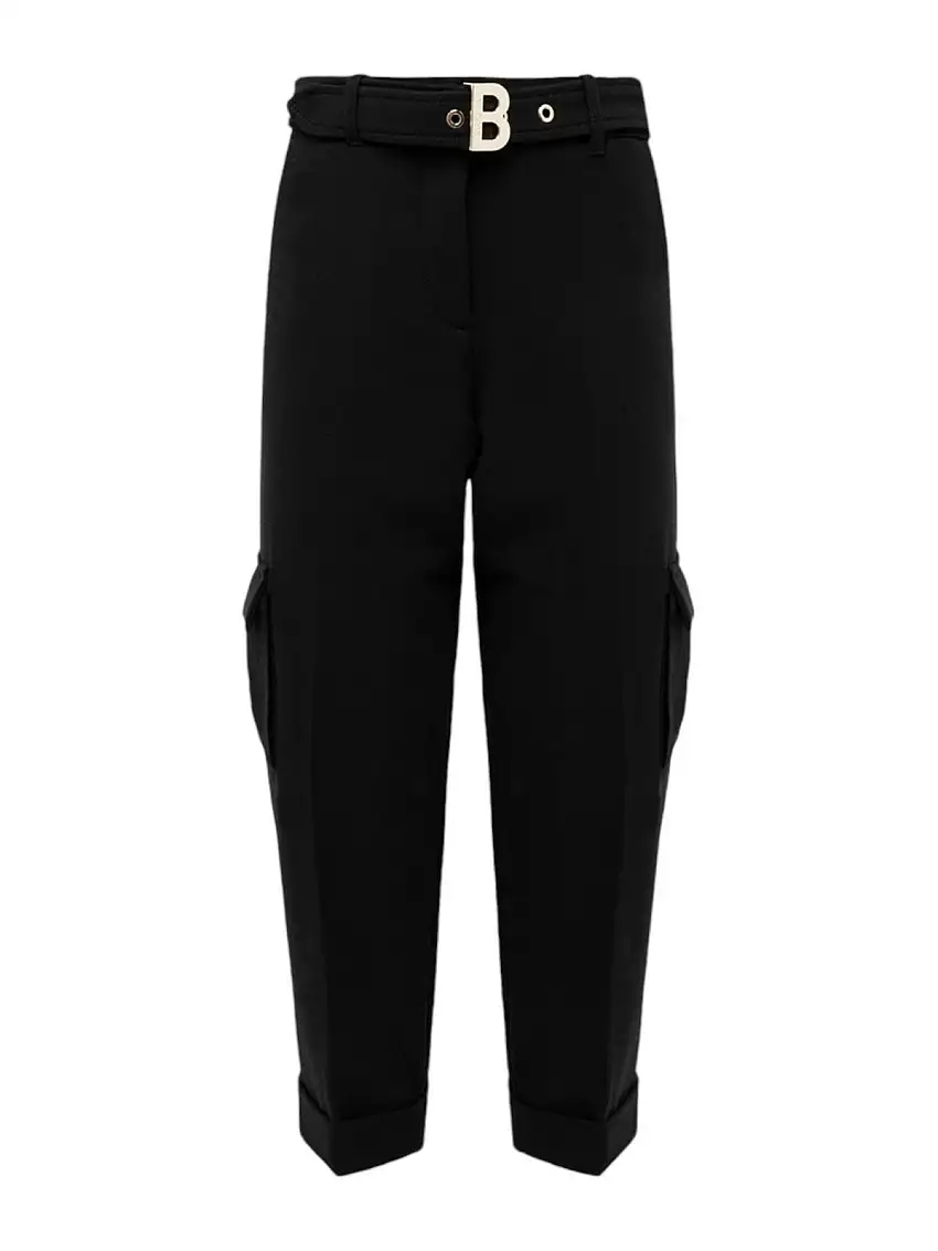 BLUGIRL Women's Trousers RF4074T3190 22222 Black