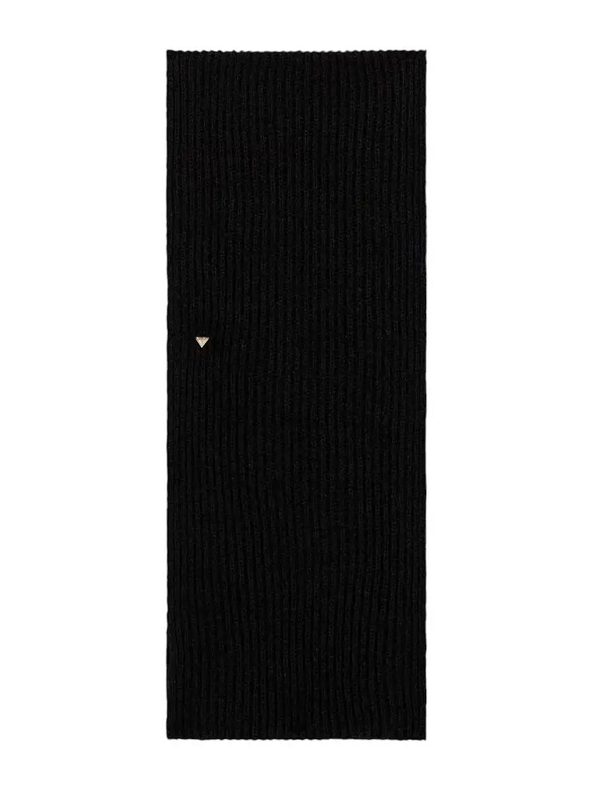 GUESS Women's Scarf NECK WARM ER WOOL LUREX AW5237 WOL03 BLA Black