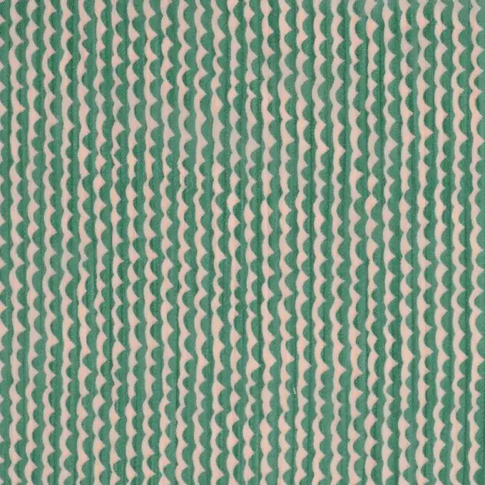 Tessuto crêpe onde verdi