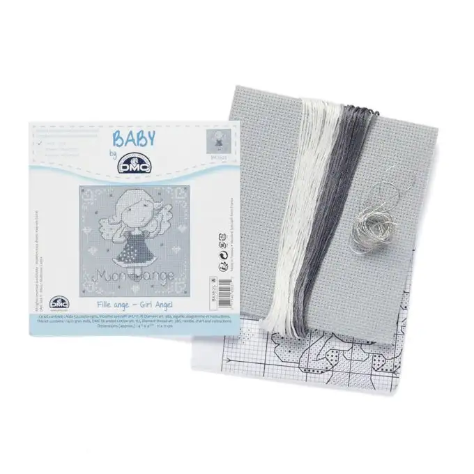 Kit punto croce ragazza angelo
