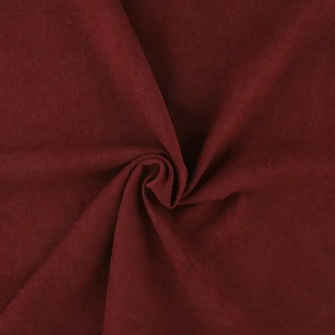 Tessuto twill effetto velluto rosso