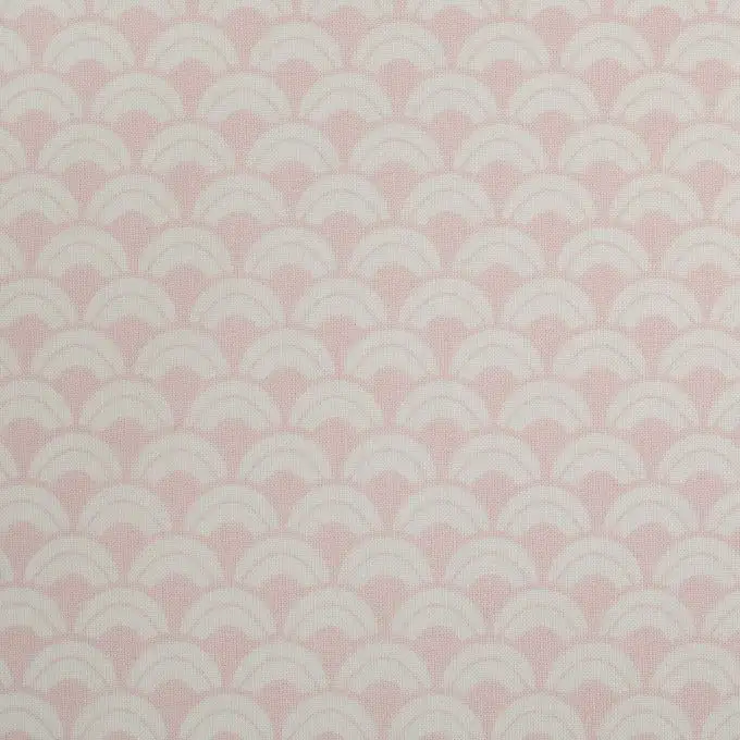 Tessuto cotone squame rosa