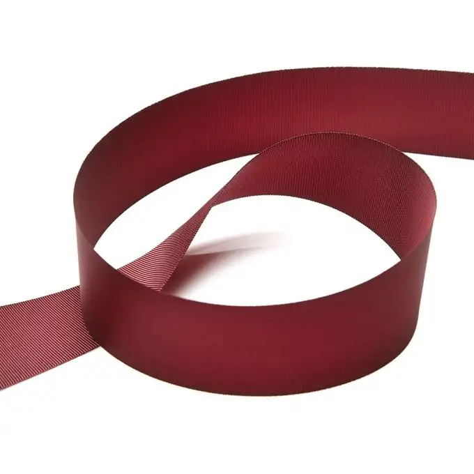 Nastro gros grain bordeaux