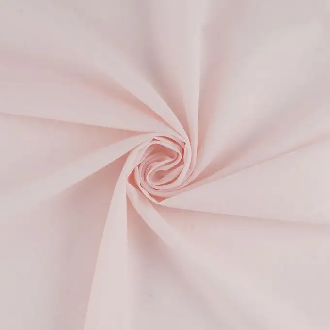 Tessuto velo di cotone Olivia tinta unita rosa cipria