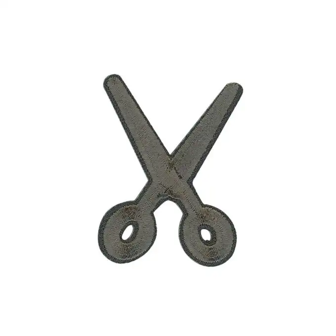 Scudetto termoadesivo forbici