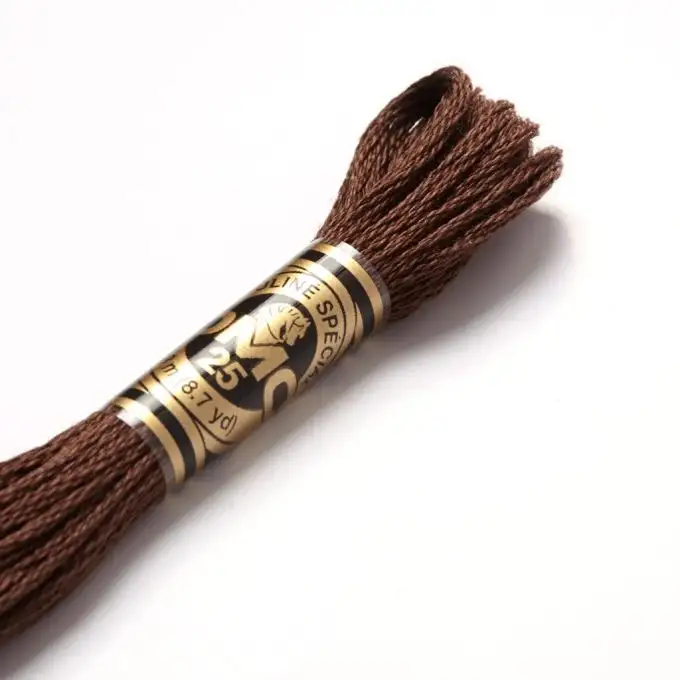 Filo mouliné da ricamo - Toni marroni - COL 838