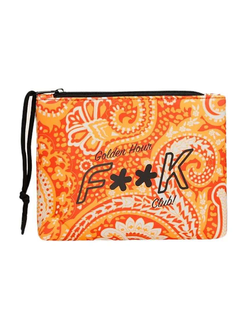 F**K Women's Clutch Bag FK24-A035X10 Orange