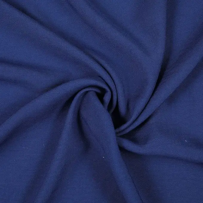 Tessuto viscosa Viky tinta unita blu marino