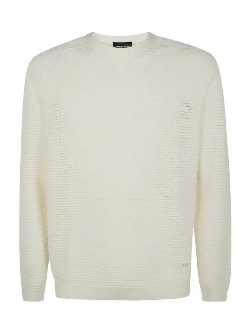 EMPORIO ARMANI Men's Sweater EM000889 AF14201 U0003 White