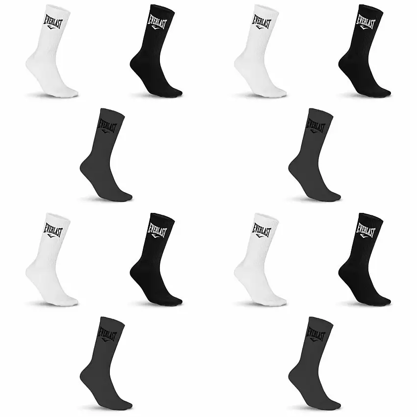 Calzini da tennis assortiti Everlast (x12)