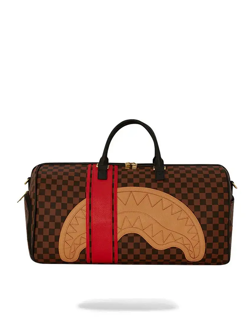 SPRAYGROUND Men's Duffel Bag HENNY RACEWAY LARGE DUFFLE 910D6499NSZ Brown