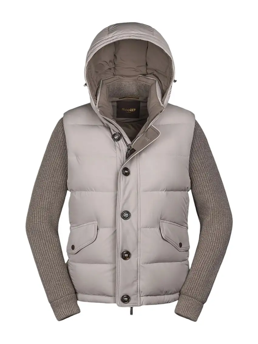 MOORER Men's Down Jacket FOSCOLO-KNM MOUGI100191 U0108 Beige