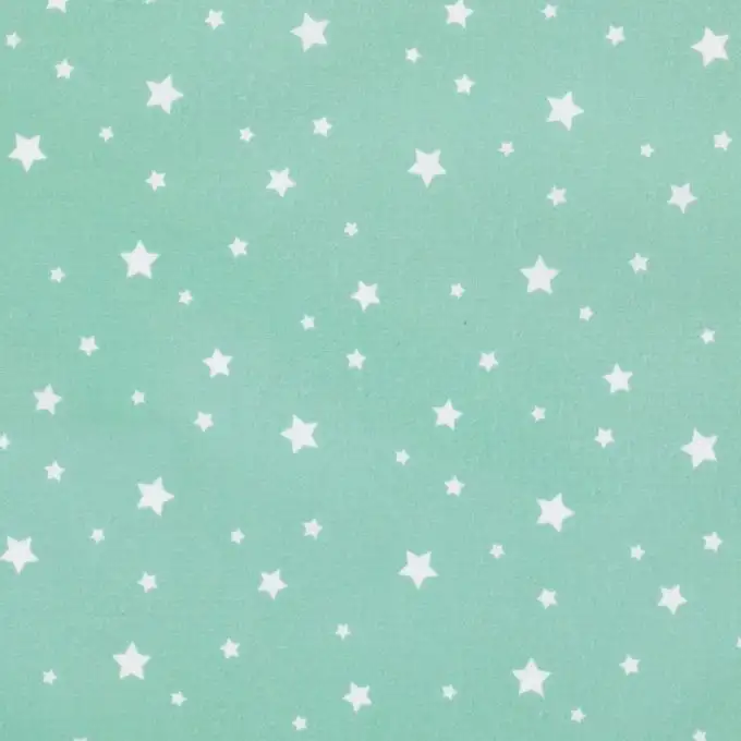 Tessuto cretonne rivestito stampato stelle